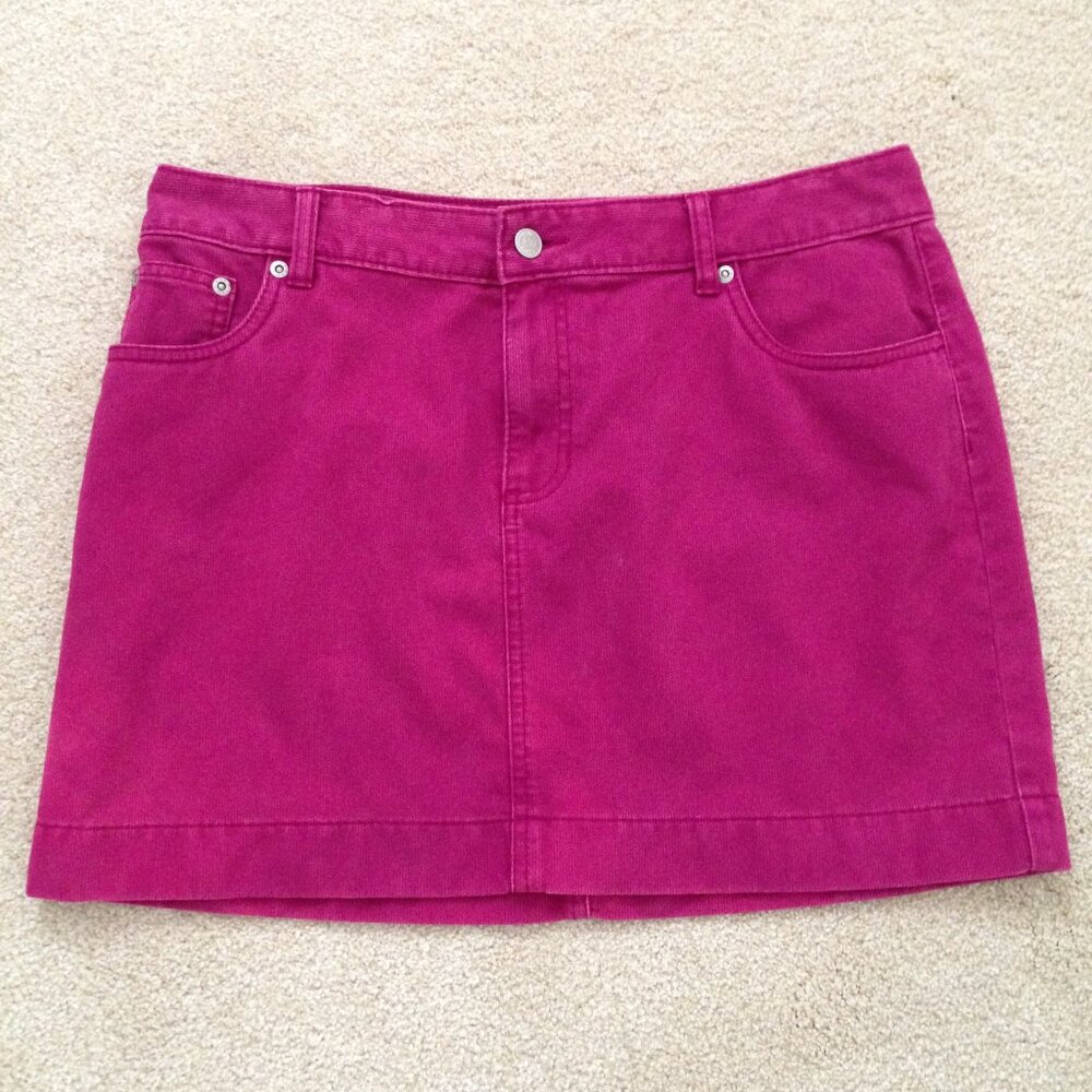 Bright Pink Corduroy Mini Skirt By Canyon River Blues Brand